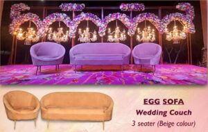 Read more about the article Egg Sofa Wedding Couch 3 Seater